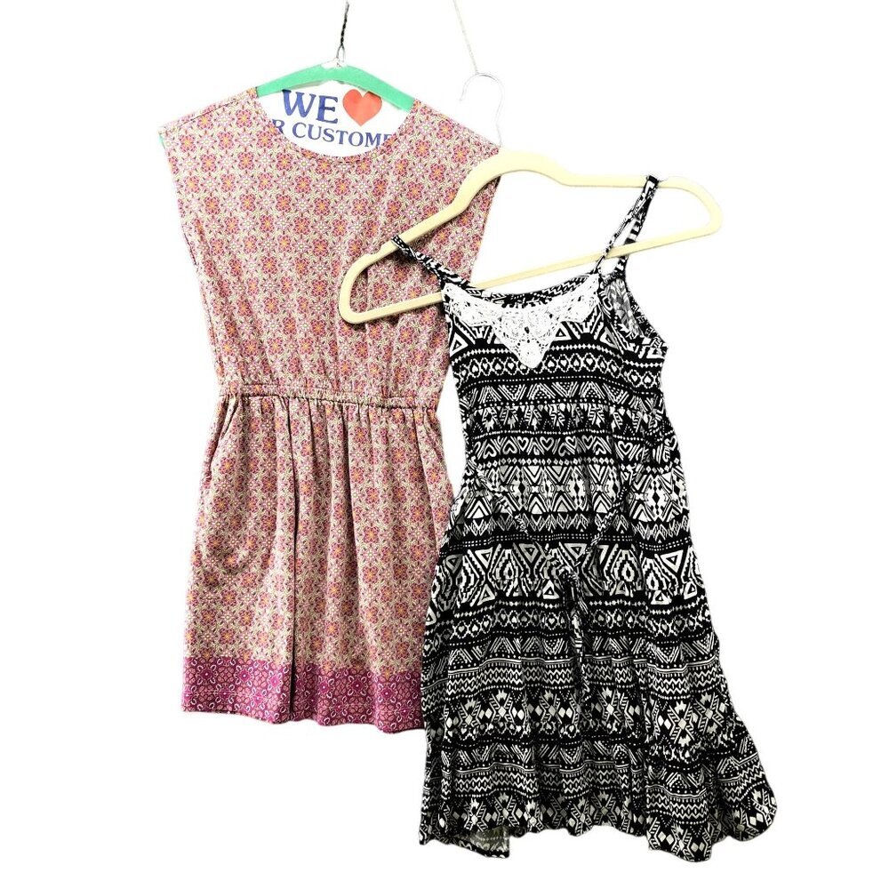 Girls Size L (10) Summer Dress BUNDLE Justice Old Navy Boho Cami Sleeveless